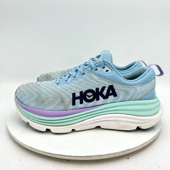 Hoka One One Shoes - Hoka One Gaviota 5 Wide Women Size 9D 1134235 ABSO Airy Blue Sunlit Ocean Shoes